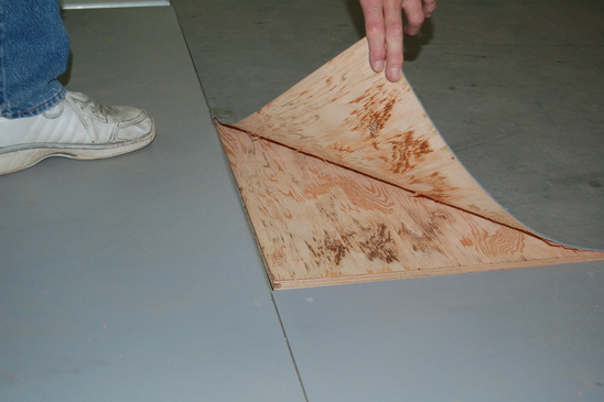 PolyDeck floor peeling