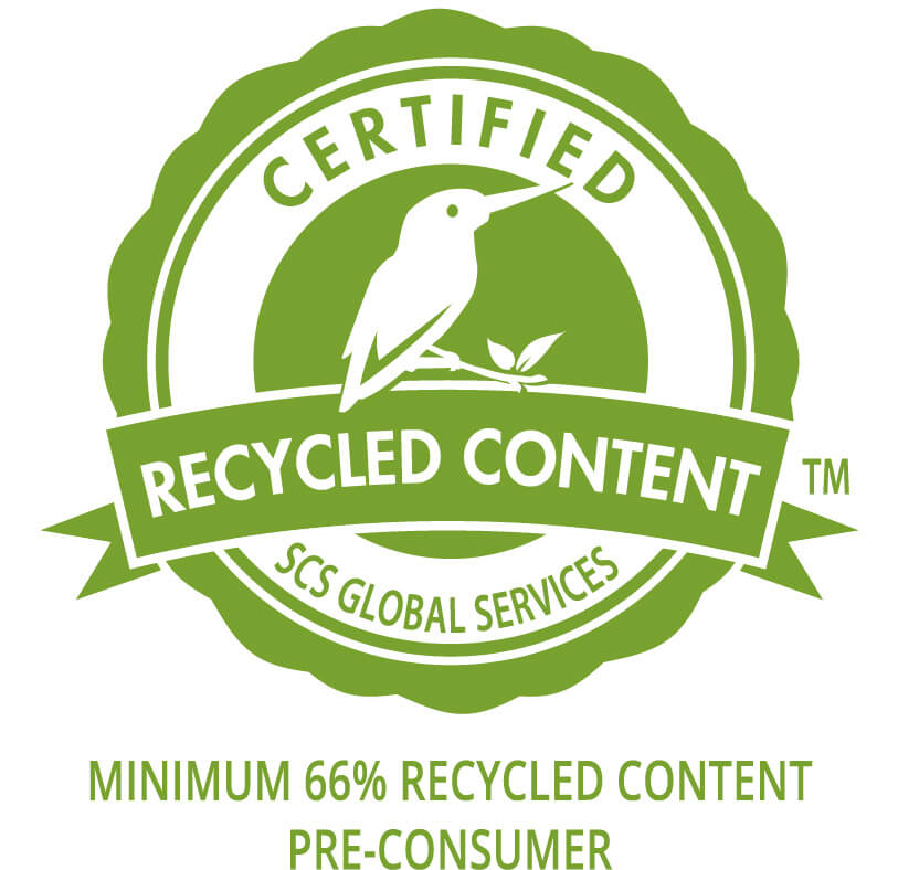 Minimum 66% Recycled Content Pre-Consumer Image