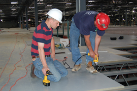 On-Site Installation Assistance of Equipment Platform Floor